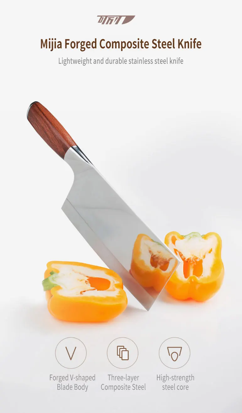 Xiaomi Mijia Butcher Knife Stainless Steel Kitchen Knife Multipurpose Use for Home Kitchen or Restaurant
