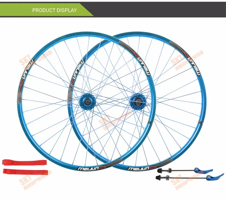 Top MEIJUN mountain bike Disc brake wheel 26 inch 32 hole before and after the bicycle wheel Aluminum Alloy bicycle wheels DIY color 7 Top MEIJUN mountain bike Disc brake wheel 26 inch 32 hole before and after the bicycle wheel Aluminum Alloy bicycle wheels DIY color 7
