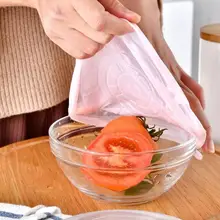 6 шт Силиконовая прилипающая пленка многоразовая герметичная пищевая пленка крышки сохраняют свежесть уплотнение эластичная обертка крышка