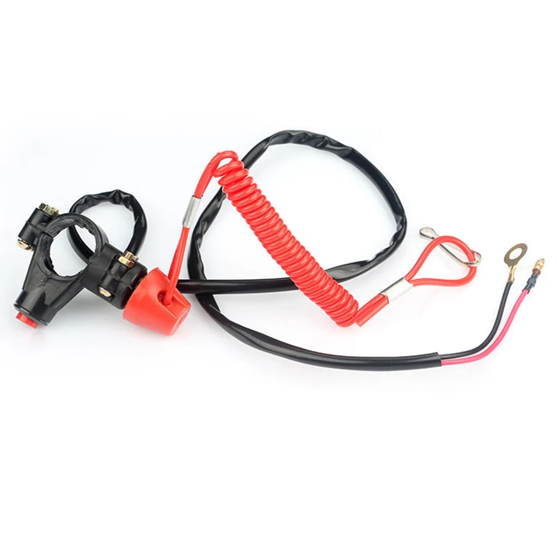 Emergency Kill Stop Outboard Engine Switch Push Button Motorcycle Dirt