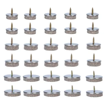 

30Pcs Felt Foot Nails Cabinets Sofa and Furniture for Protection Non-Slip Mat Thickened Hardware Accessories Chairs Stools Table
