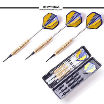 

18g Soft Tip Darts Copper Steel Professional Darts Needle Electronic Darts Safty Game For Dart Board 3 Pieces/Set