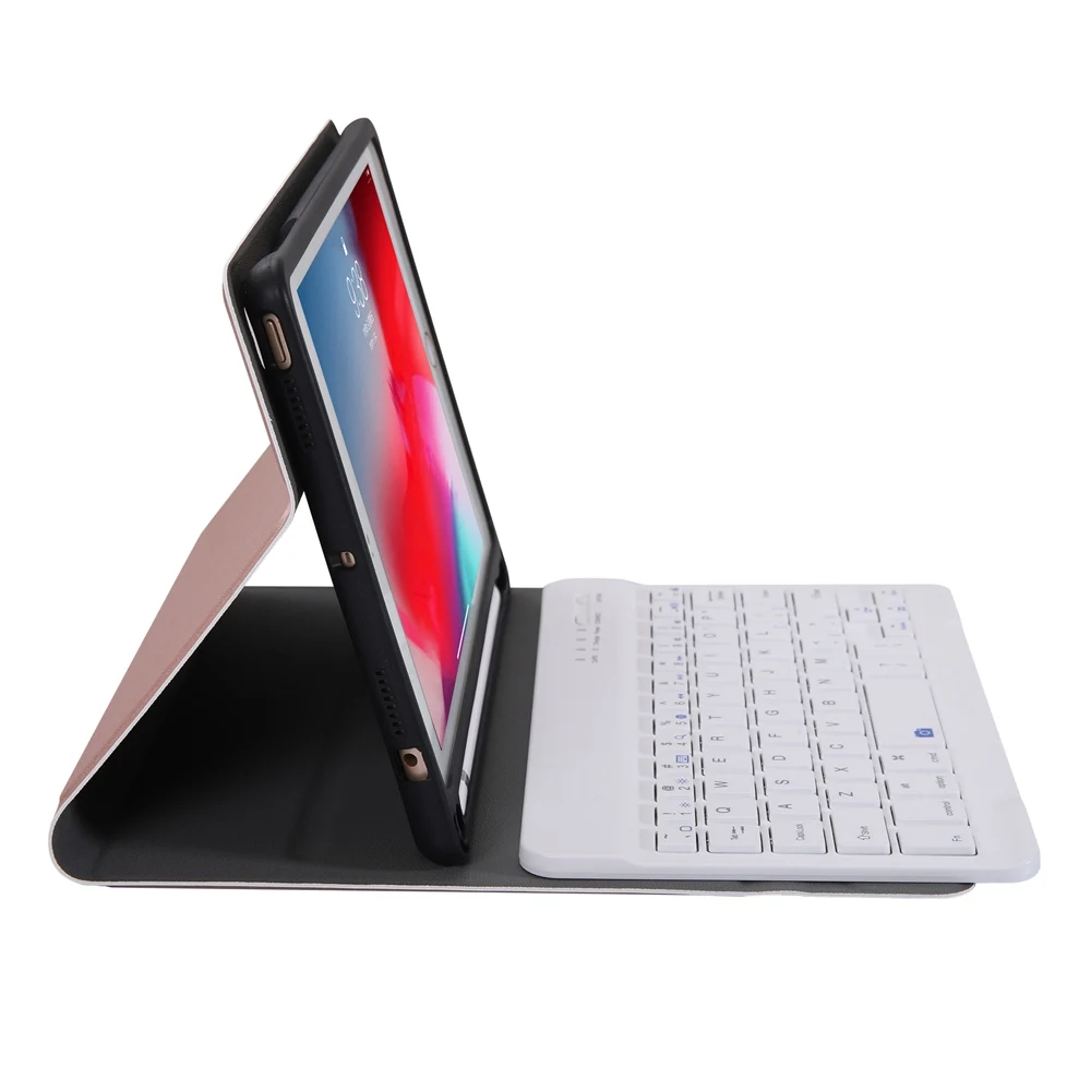 Для iPad mini 5 2019 2 в 1 съемная Bluetooth Русская/Иврит Клавиатура + тонкая подставка из