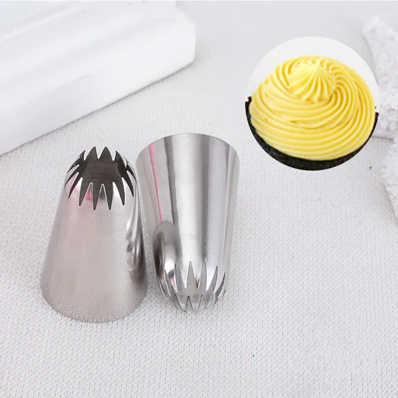 

Uroomee #6B Stainless Steel Nozzle Cake Decorating Tips Writing Tube Icing Nozzle Baking & Pastry Tools Baking Tools For Cakes
