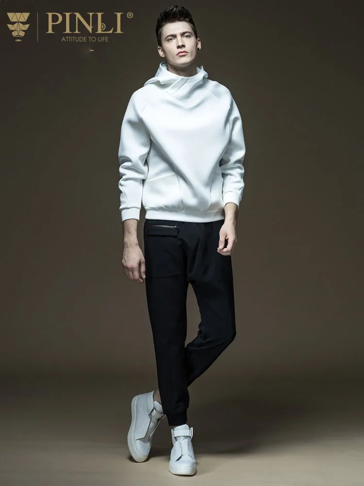 Moletom Moleton Masculino топ из ацетата цельный Pinli изделие простой чистый цвет Мужское