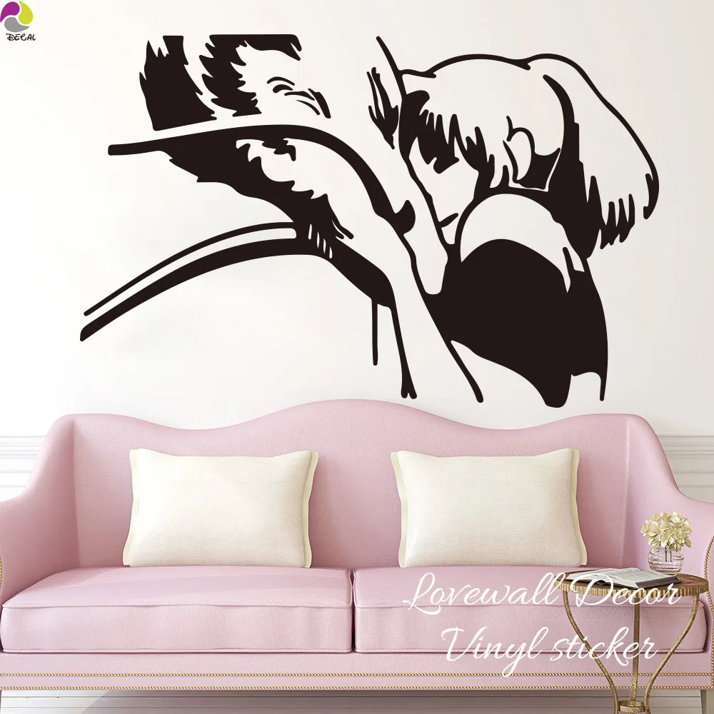 Cartoon Spirited Away Chihiro & Haku Wall Sticker Kids Room Cute Dragon Girl Love Wall Decal Living Room Vinyl Home  Decor Art