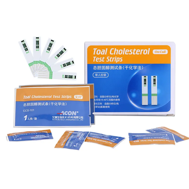

25 pcs Test Strips with 25pcs Needles of On Call Blood Lipid Analyzer for Hyperlipidemia and High Cholesterol Disease Test Tools