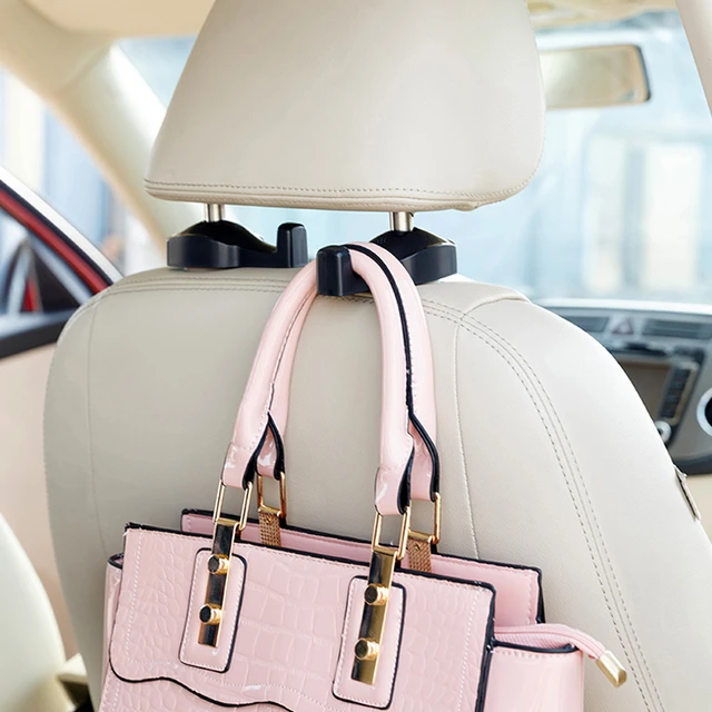 Amazon.com: EldHus Bag Hook for Headrest, 4 Pack Seat Hooks for Grocery Bags  and Handbag, Purse Holder for Car Organizer : Automotive