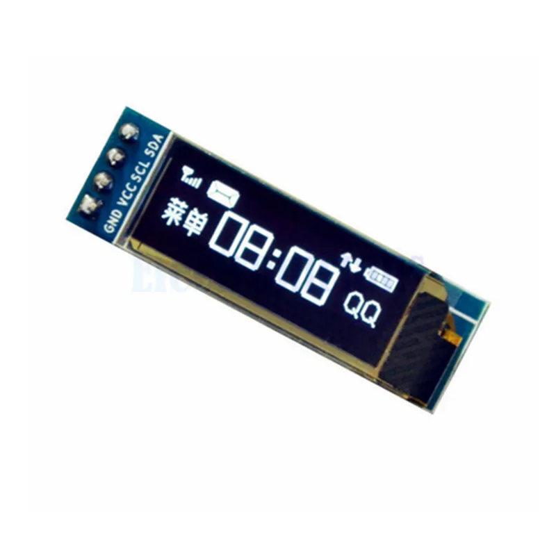 0,91 дюймовый синий OLED ЖК-дисплей модуль 128x32 IEC IIC Серийный синий 0,9" OLED дисплей модуль для Arduino SSD1306 12832