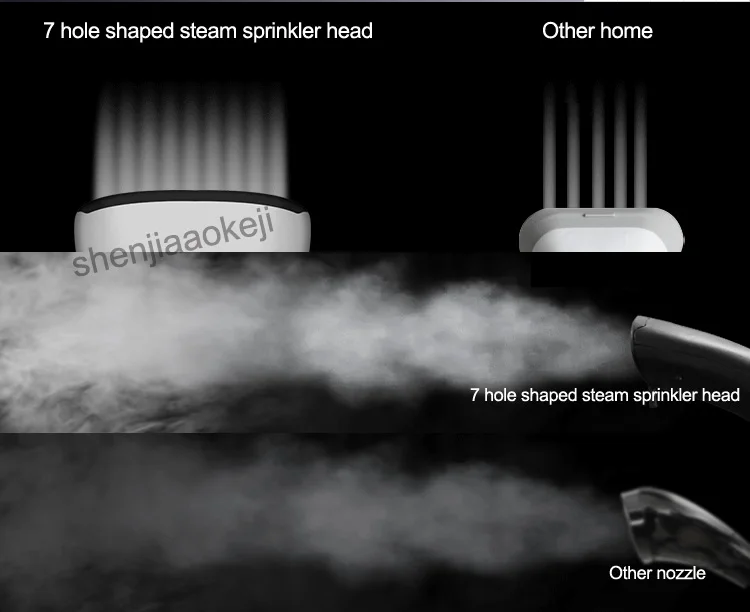 Двойной стержень отпариватель одежды бытовой пароочиститель подвесная машинка для глажки 2.3L мини ручной для одежды в вертикальном положении железа 12 передач 220 В 1 шт