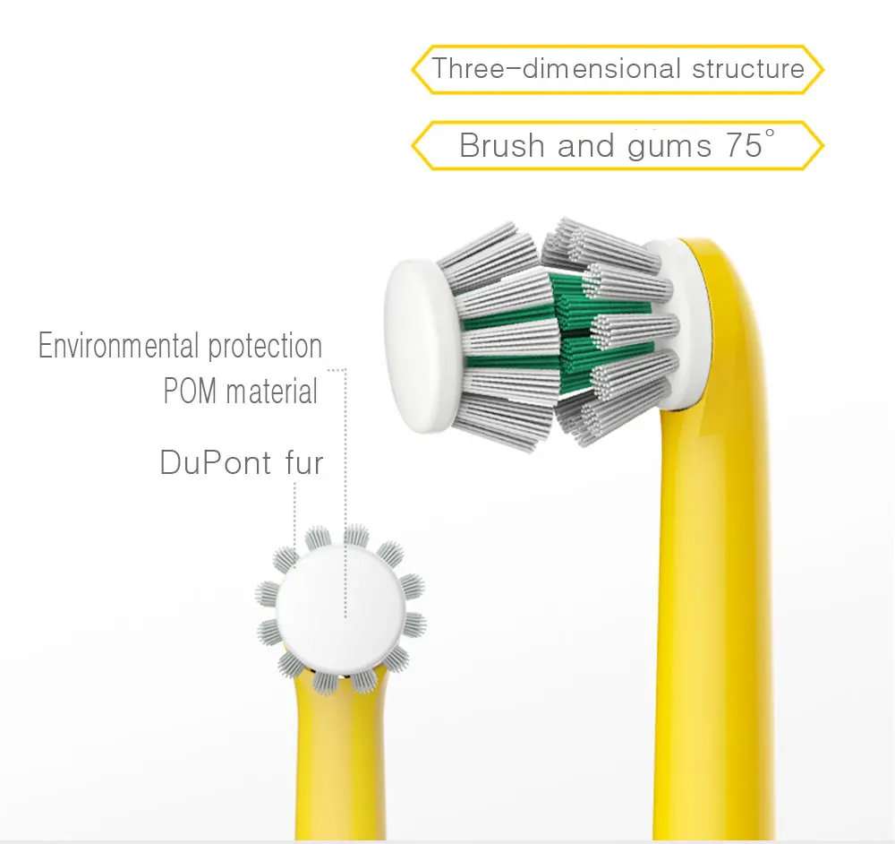 Детская вращающаяся электрическая зубная щетка, работающая от аккумулятора с 2 щеточными головками, средства гигиены полости рта, не перезаряжаемая зубная щетка