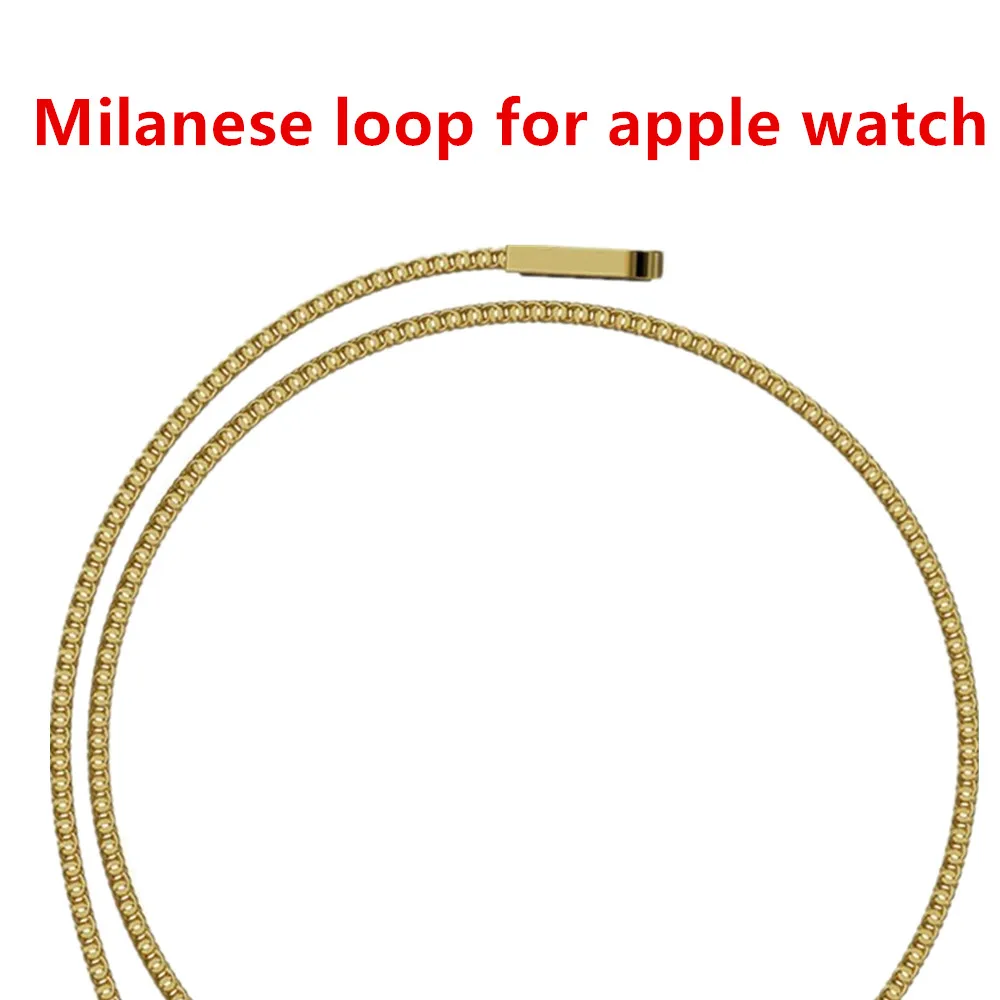 Миланская сетчатая петля для apple watch Магнитная застежка из нержавеющей стали