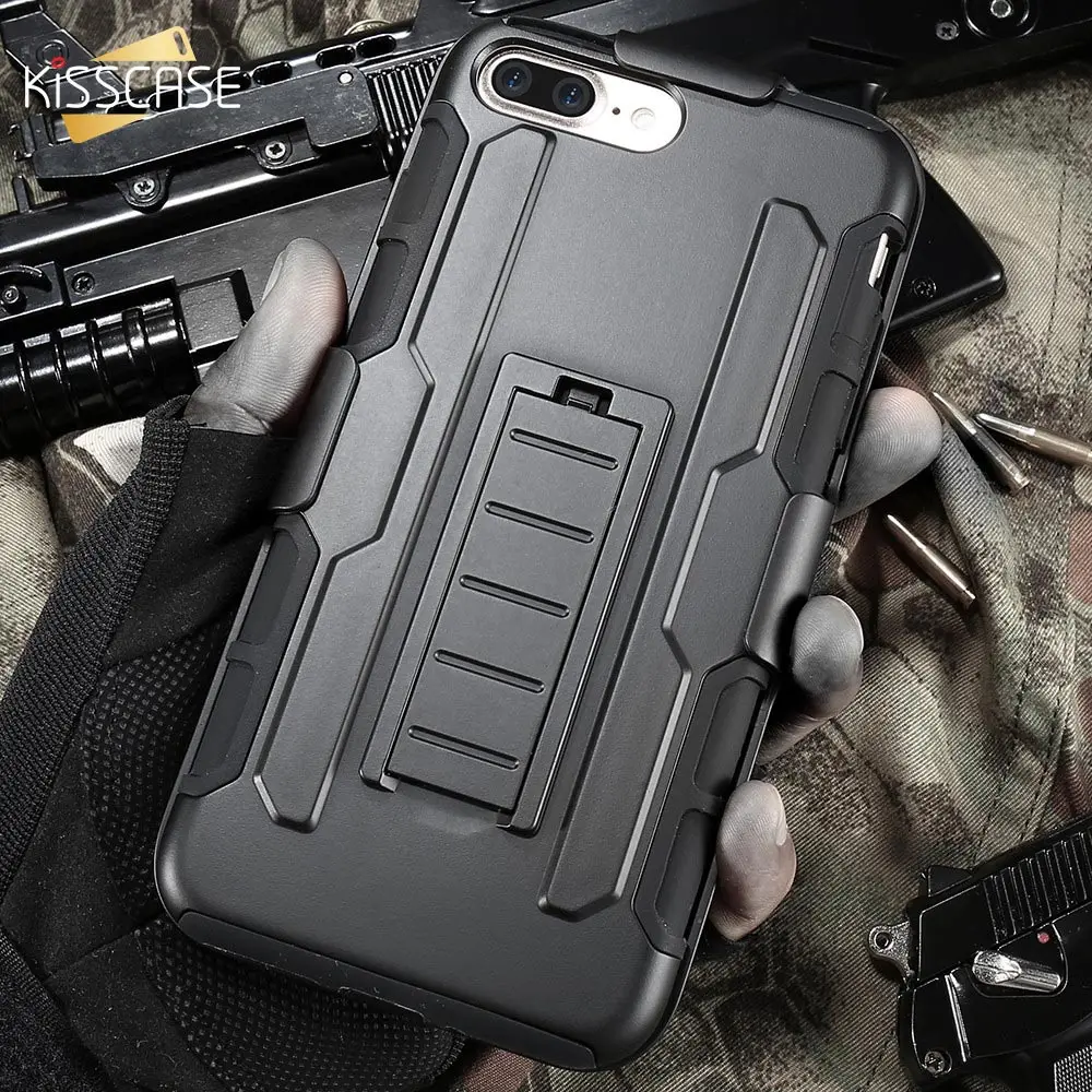 KISSCASE Armor Case For iPhone 8 7 6S 6 Plus 5 5S 4 4S Magazine Clip Cover Kickstand Case For Samsung Galaxy S8 Plus S7 S6 Edge 1-plus-5-cover : image KISSCASE Armor Case For iPhone 8 7 6S 6 Plus 5 5S 4 4S Magazine Clip Cover Kickstand Case For Samsung Galaxy S8 Plus S7 S6 Edge 1-plus-5-cover