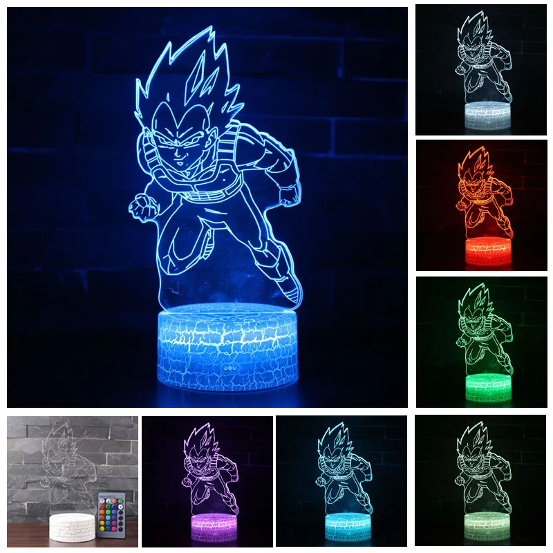 HQXING Acrylic 7 Color Changing 3D LED night light acrylic ...