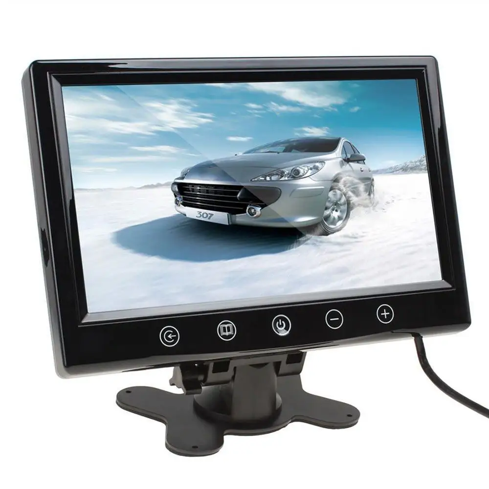 9 дюймов ЖК дисплей заднего вида Камера Мониторы HD разрешением 800*480 с 2 AV вход для