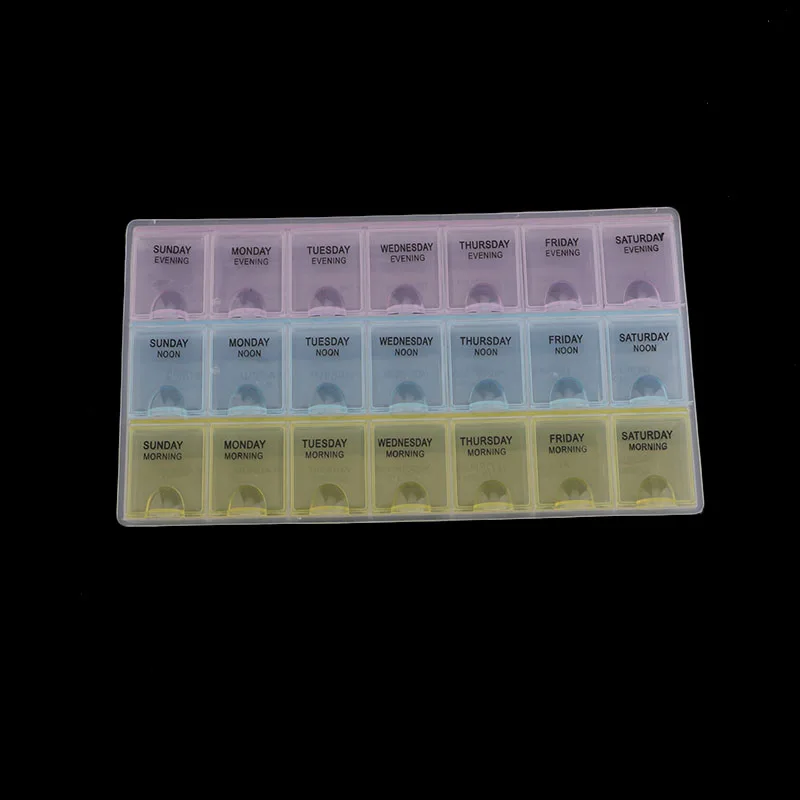 Пустой чехол для таблеток s 21 ячейка пластиковая коробка для хранения лекарств дорожный медицинский контейнер неделя напоминания капсула контейнер для лекарств ювелирный чехол