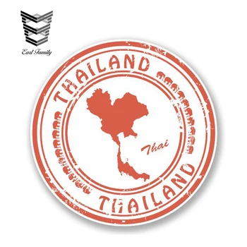 

EARLFAMILY 13cm x 13cm Thai Thailand Decal Vinyl Car Sticker iPad Laptop Travel Luggage Tag Map Flag Graphic Waterproof Sticker