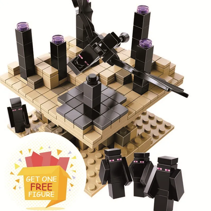 

Bela Pogo Compatible Legoe Minecrafte 440pcs The End My World Zombies Building Blocks Bricks toys for children