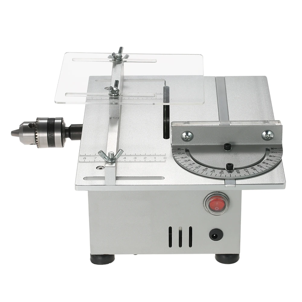 

100W Mini Table Electric Saw Aluminum saws DIY Woodworking sawing machines 7000RPM Bench PCB Cutter Model chain saw power tools