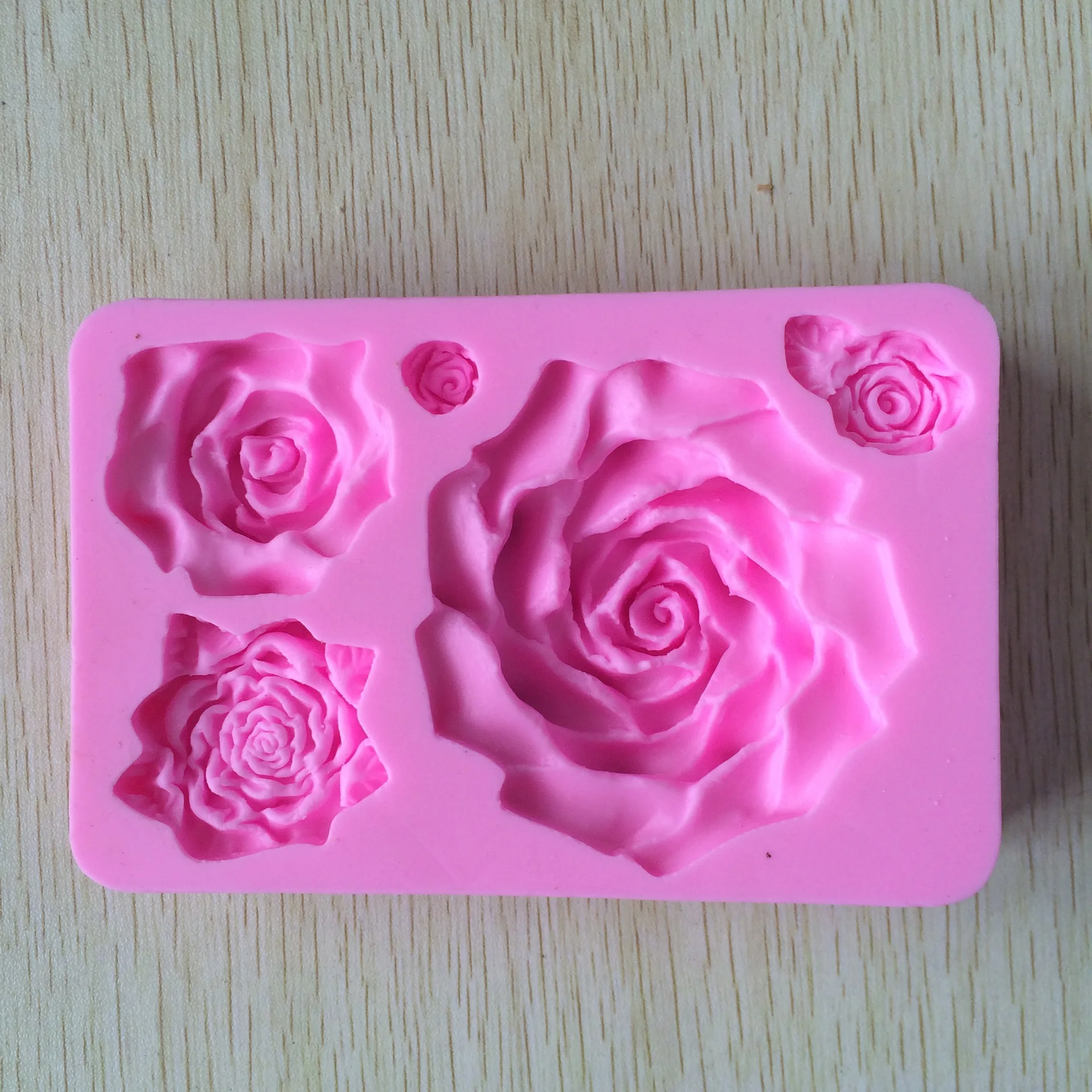 3D Big Rose Flower Cake Mold Silicone Molds for Cakes 3D Soap Molds