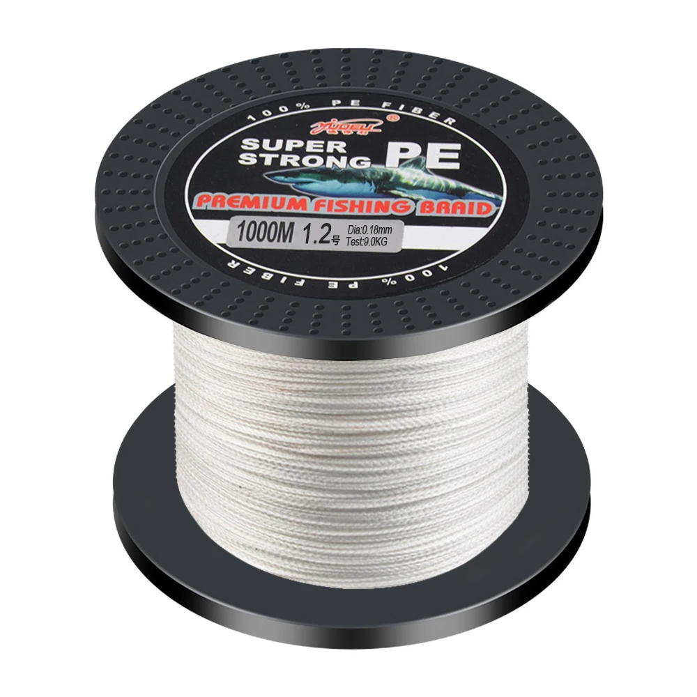 PE Braided Fishing Line Multifilament 1000M 4 Strands Cord Carp Fishing