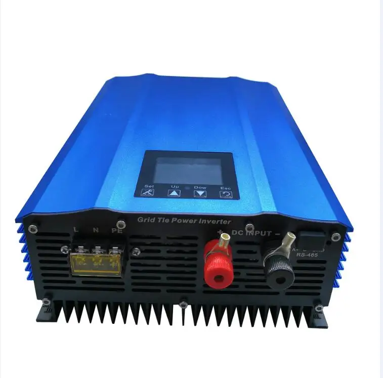 1000 Вт Сетка tie Инвертор Красочный lcd высокая эффективность на сетке инвертор для PV разряда батареи Чистая синусоида домашняя солнечная система - Цвет: Normal Terminals