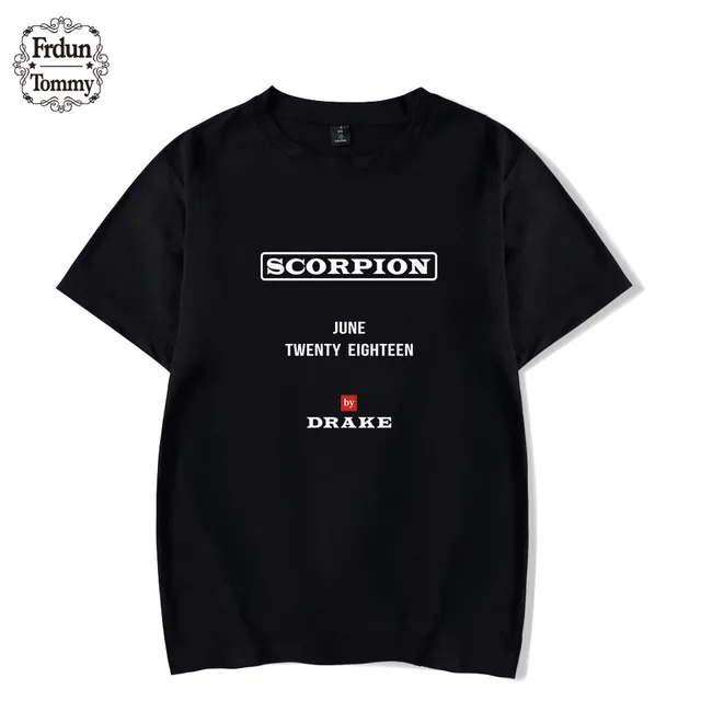 2018 Drake Scorpion Album Summer Hot Sale Cool Tshirts Men/Women Hip Pop High Quality Cotton Short Sleeve Casual Fashion Clothes