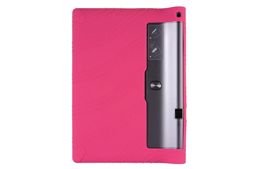 Для lenovo YOGA Tab 3 Pro 10X90 X90F чехол для планшета tab3 10,1 YT-X703L X703F Мягкая силиконовая задняя крышка защитная оболочка+ пленка+ ручка - Цвет: rose