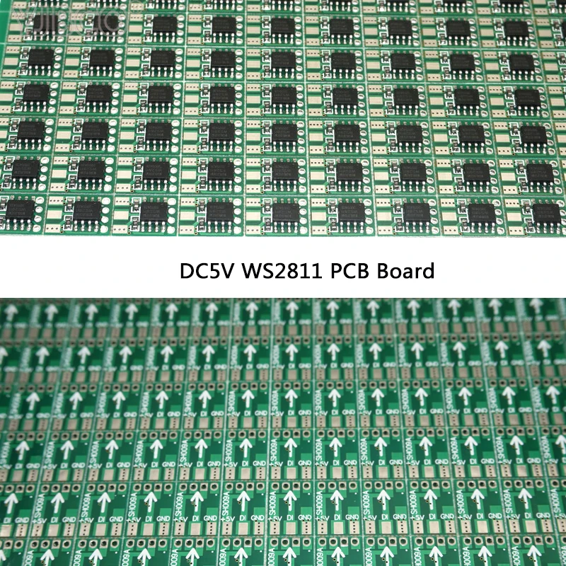 100 шт. 15 мм WS2811 печатная плата PCB квадратный светодиодный WS2811 Pixel Модуль IC Chip светильник ing лента DC5V