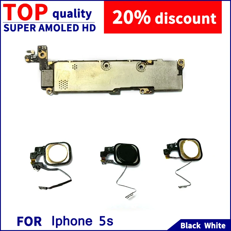 

For Iphone5s Unlocked Motherboard 16G/64G/128G Installed With Fingerprint Board With Touch Function
