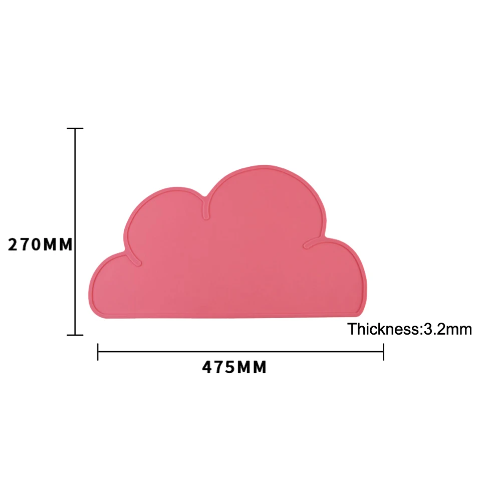 Силиконовый коврик для кормления животных с милым облаком, коврик для корма для собак, коврик для кормления домашних животных, миска для воды, подстилка для кормления, чистые принадлежности для кошек и собак