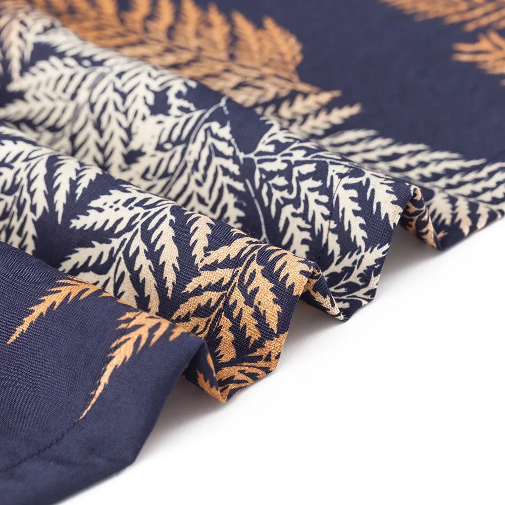 Free Ostrich Men's Beach Style Vintage Printed Short Sleeve Shirt Single Breasted Turn-down Collar Blouse Camisa De Hombre