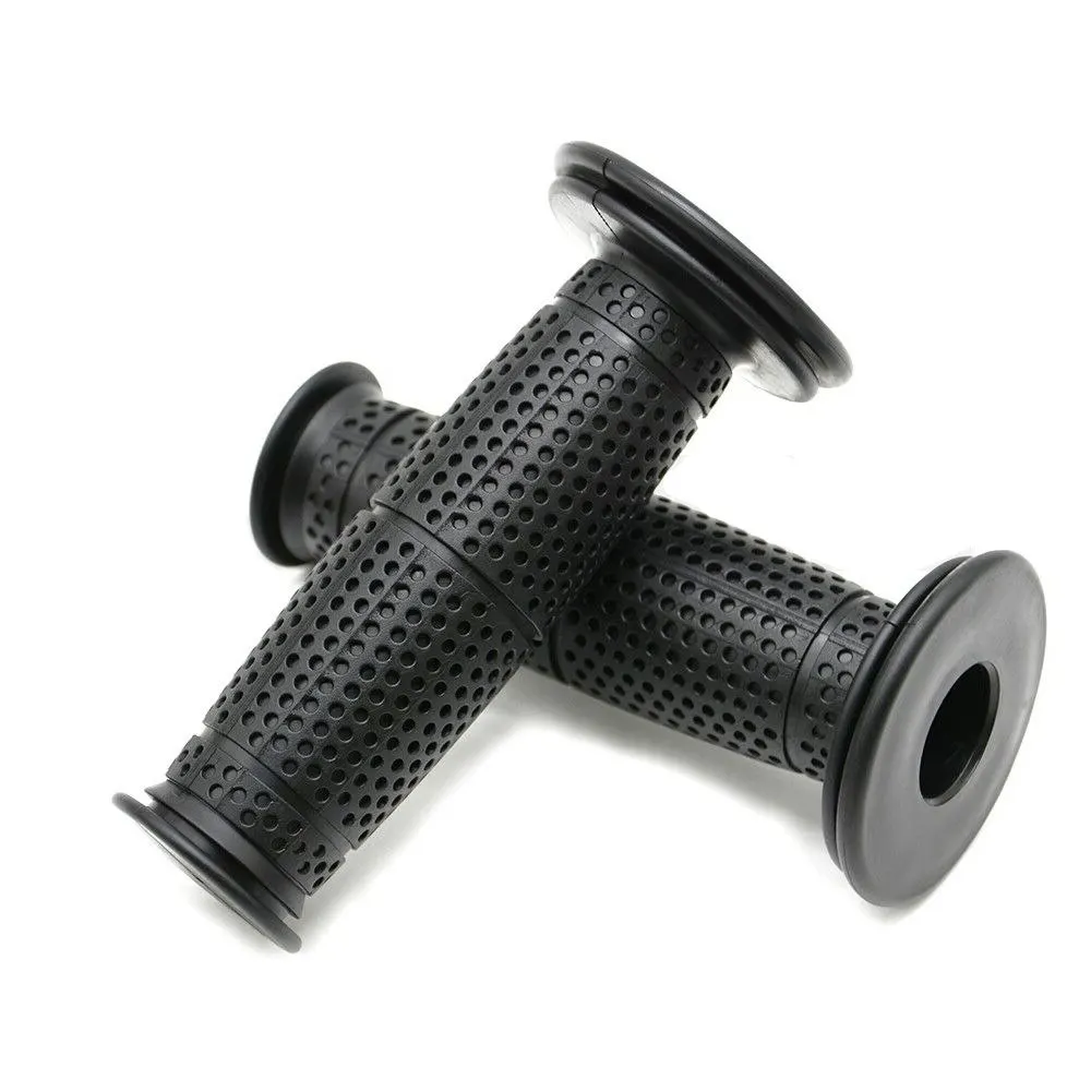 Universal 7/8'' 22mm Handle Bar Grips Retro Rubber Bottle Hand Grips Dirt bike For Honda Yamaha Suzuki Kawasaki Custom