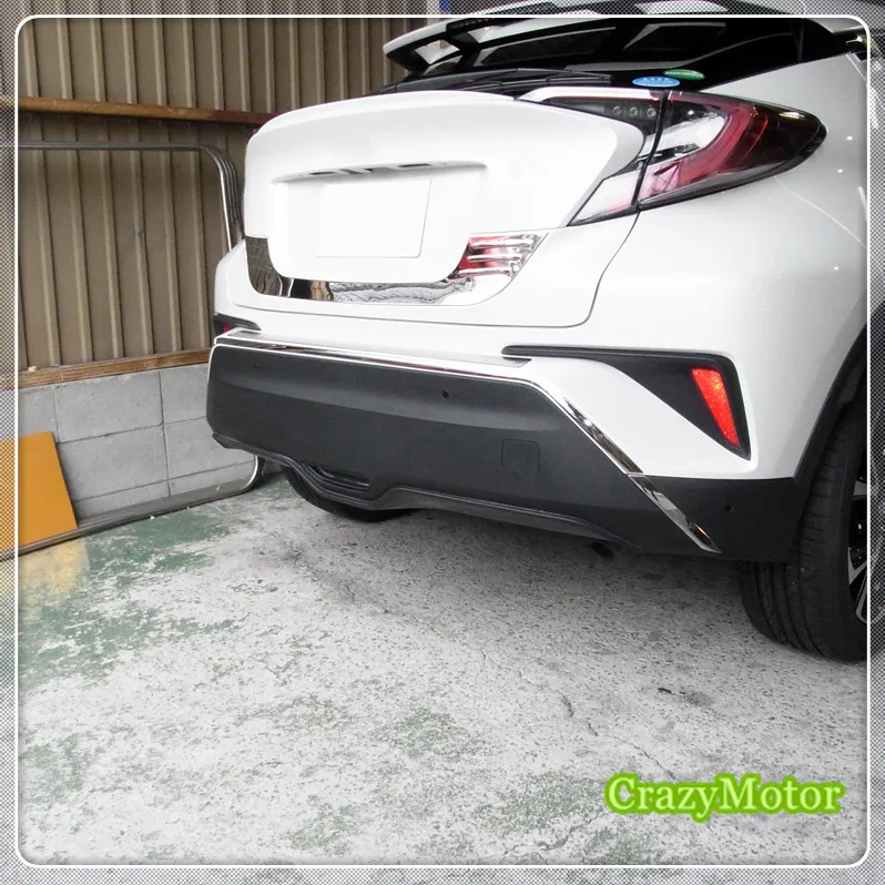 Для TOYOTA C-HR 5 шт./компл. задний бампер из нержавеющей стали отделка Аксессуары Стайлинг автомобиля