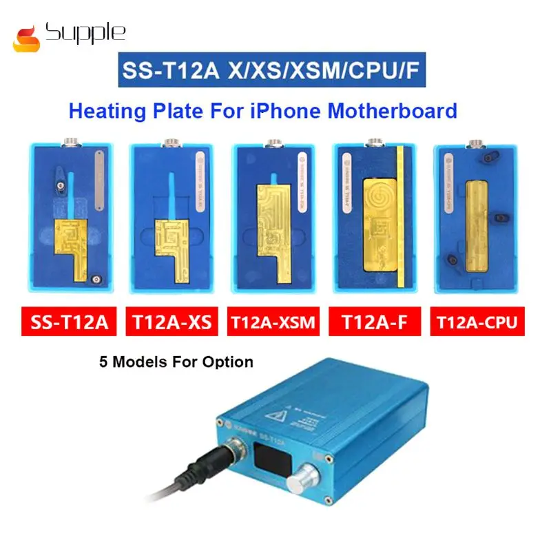 Мягкой SS-T12A для материнская плата для iPhone сепаратор Отопление станции iPhone X/XS MAX процессор микросхемы разборки Клей Remover