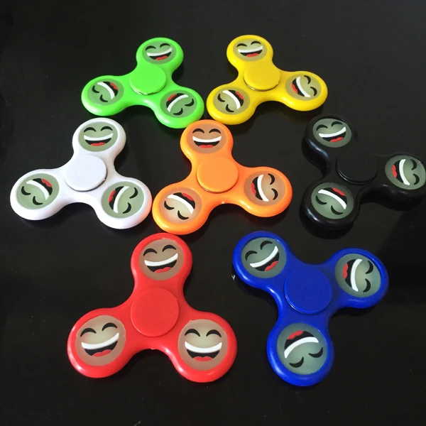 

7 styles Smiling face Fidget Spinner  ABS EDC Hand Spinner Tri For Kids Autism ADHD Anxiety Stress Relief Focus HandspinnerToys