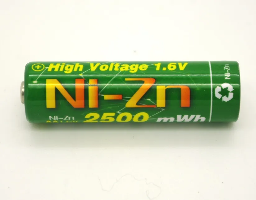 Новое качество 12 шт NiZn Ni-Zn 1,6 V AA 2500mWh аккумуляторная батарея