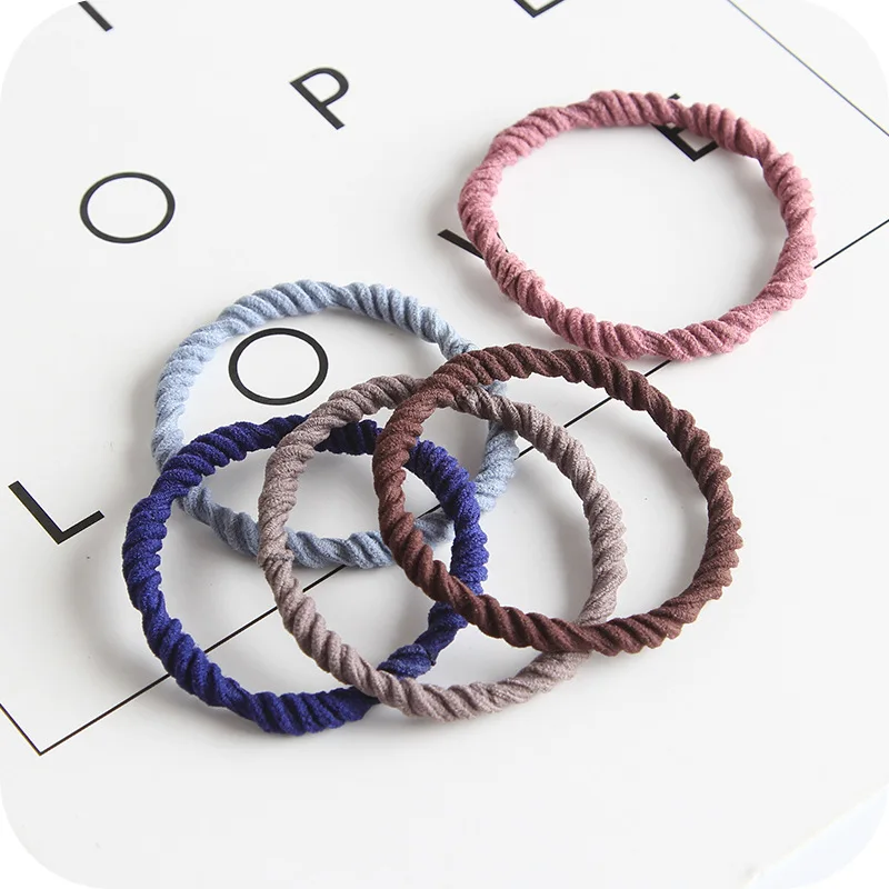 1 шт простой женские резиновые резиночка для волос один волос кольцо для девушек аксессуары для волос Тиара ручной работы волос веревки G0502