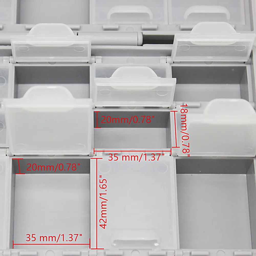 AideTek 6 единиц BOXALL48 крышки пустой корпус SMD SMT Организатор поверхностного монтажа 6BOXALL48