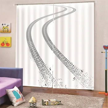 

3D Digital Print Highways Modern Elegant Curtains Window Drapes for Living Room Bedroom Quality Curtain Draps Home Decor AP15