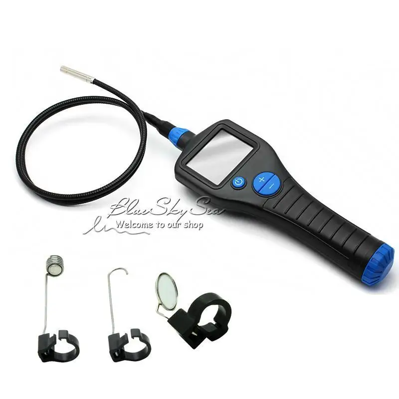 Free shipping Dia 8 5mm 2 7 Endoscope Borescope Inspection Snake Scope Rotate Zoom 6 LEDs