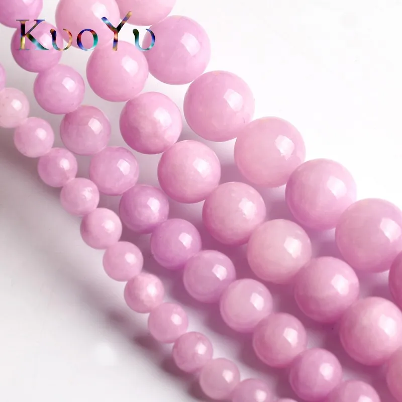 

Natural Purple Cloud Jades Chalcedony Stone Beads Round Loose Bead For Jewelry Making 15"Inch 6 8 10 12mm DIY Bracelet Necklace