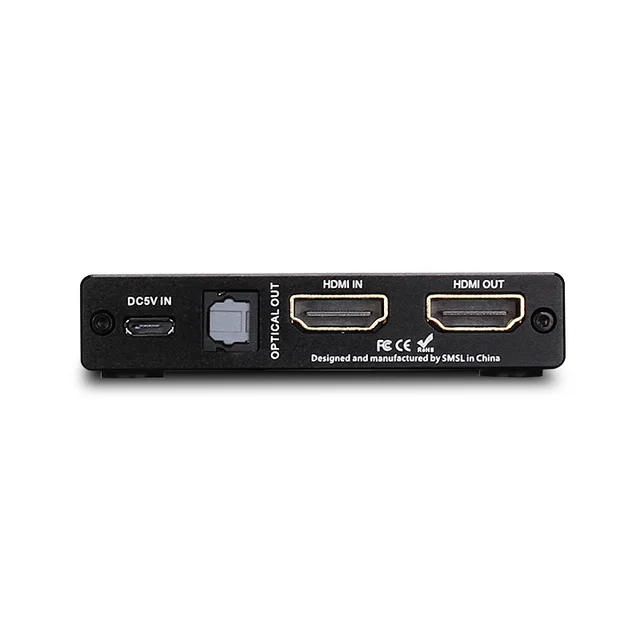 SMSL SH-1 HDMI Audio Extractor HDMI To HDMI Optical/3.5mm Stereo Analog Audio Converter Separator Support HD Format 4k*2k