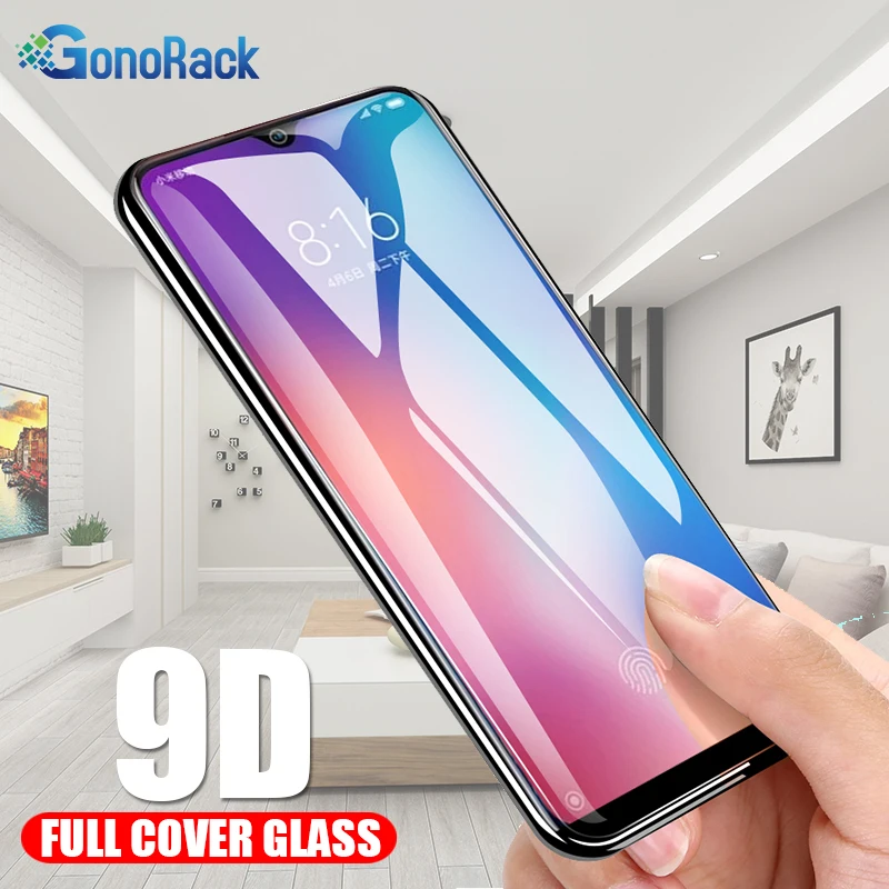 Защитное стекло GonoRack 9D для Xiaomi Mi 9 8 Lite SE Pro Glass Redmi Note 5 6 7 Mi8 | Мобильные телефоны и