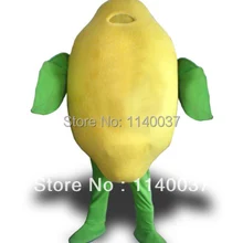 Маскоты Lemon фрукты зеленый Еда Маскоты костюм желтый Lemon мультфильм Маскоты te костюм