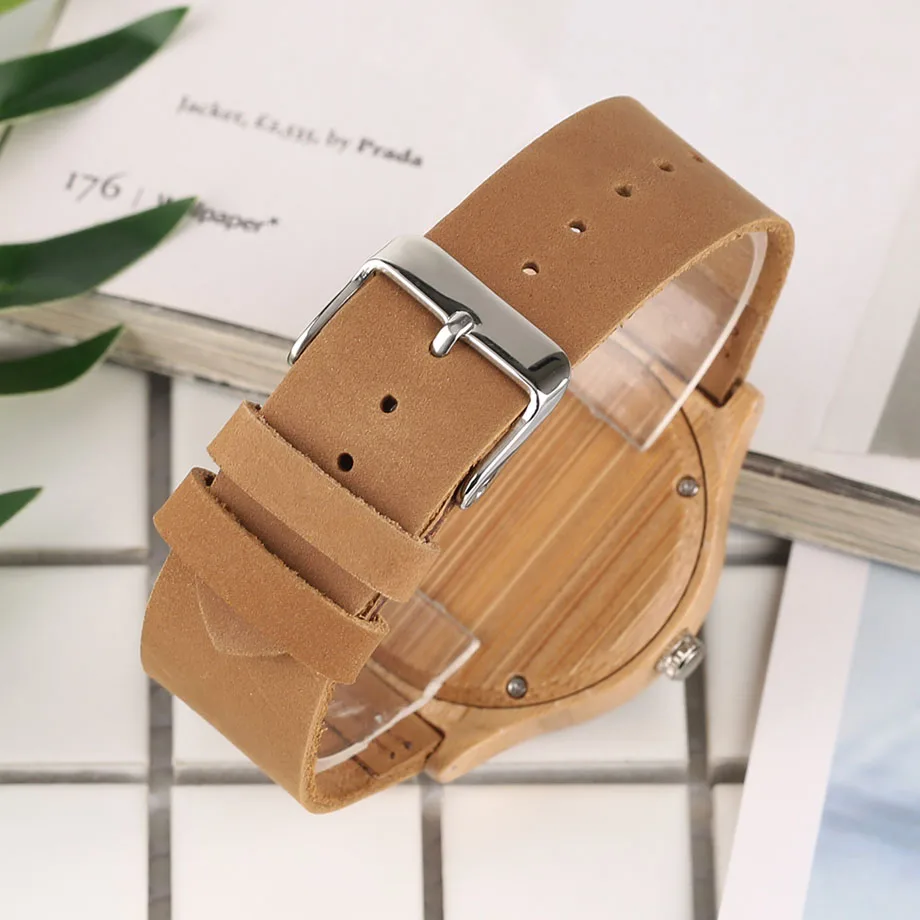 YISUYA Hot Fashion Women Creative Rotation Aurora Wood Watches Luxury Ladies Genuine Leather Wristwatch Causal Relogio Feminino (23)