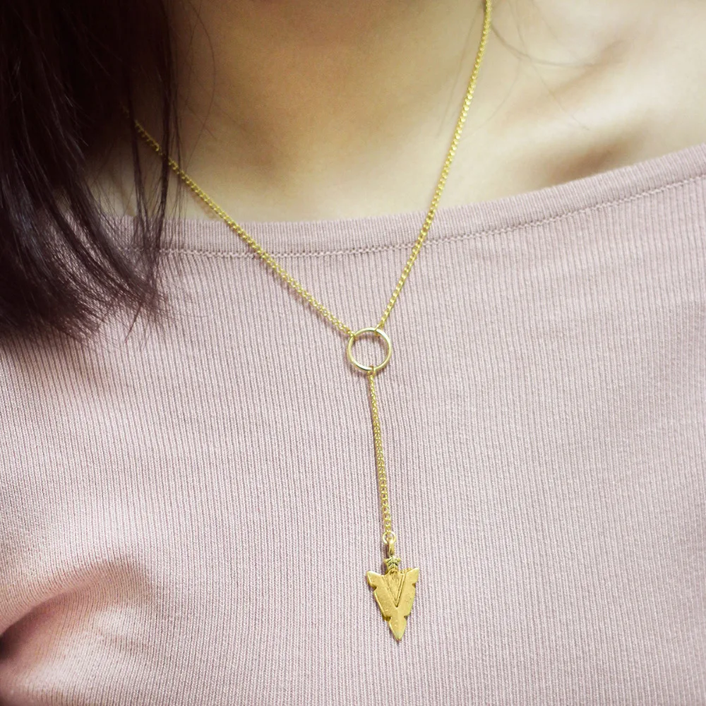 DoreenBeads ручной работы Y образное ожерелье для Лариата античное золото цвет