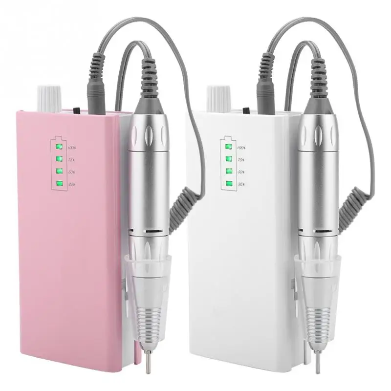 

New 30000 RPM Portable Electric Nail Drill Machine Rechargeable Cordless Manicure Pedicure Set For Nail Equipment UE/US Plug