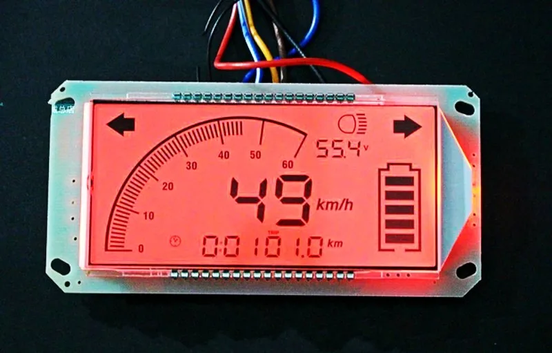 

Multifunction Voltmeter Thermometer Speedometer for Electric Bicycle 48V- 72V