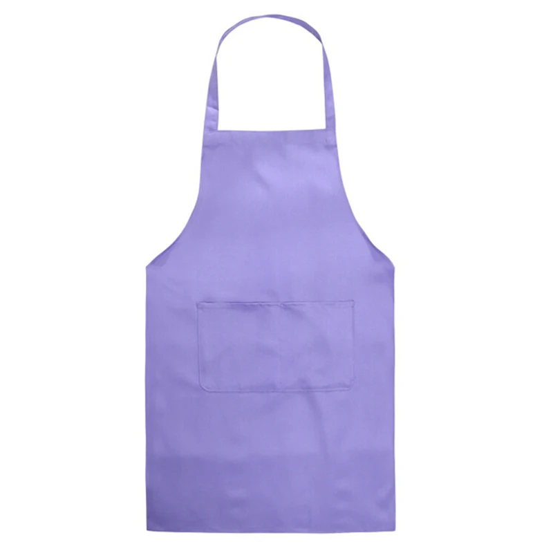 practical Fashion Ladies and Men's Polyester High Quality Durable and Reusable Kitchen Apron Baking Cooking Restaurant Apron - Цвет: Фиолетовый